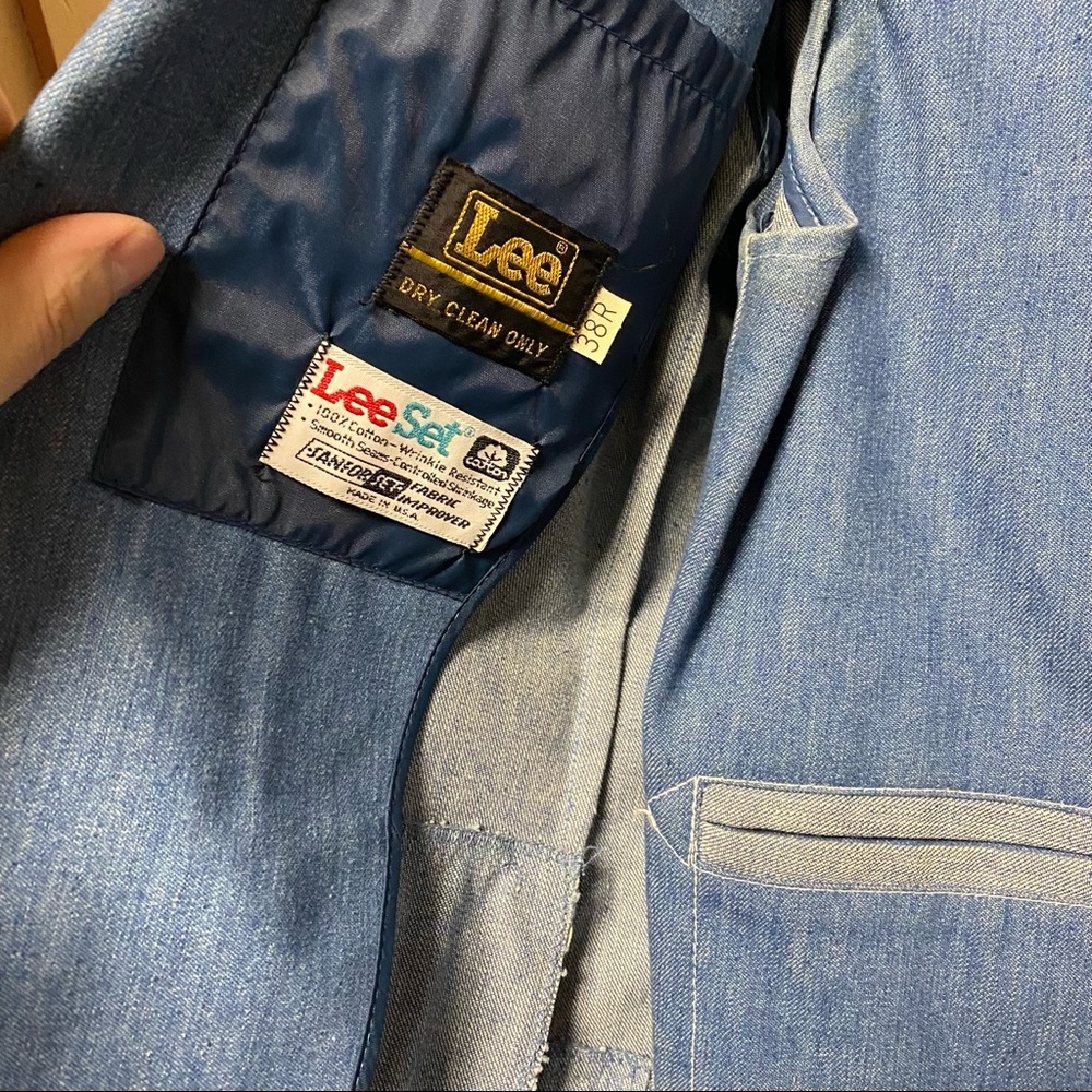 Lee Set Vintage Denim Blazer w/vest